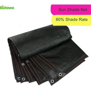 80% Zwart Zonnescherm Netto Mesh Shade Sunblock Schaduwdoek Uv-bestendig Net Voor Tuin Bloem Plant Voor Kas