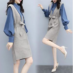 Geur 2 Delige Set Vrouwen Blazer Gewaad Femme Koreaanse Vrouw Suits Jurk Past Dames Frocks Jaar Oude Vrouwelijke Kostuum vestidos