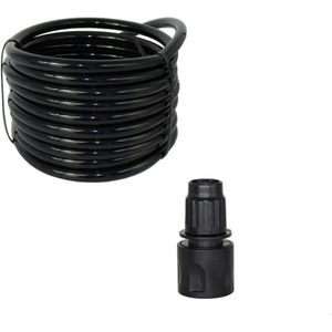 MUCIAKIE 25M 8/11mm Tuin Water PVC Slang 3/8 &#39;&#39;Watering Tubing Tuin Irrigatie Buis met Zwarte quick Connector