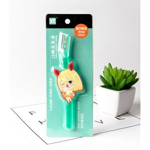 Straight Handle Transparante Kleur Wenkbrauw Trimmer Van Japan Import Blade Body Haar Verwijderen Beauty Makeup Tools E521