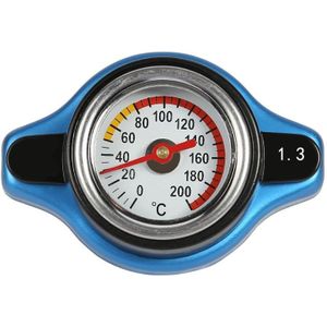 Auto Motorfiets Styling Grote Hoofd Auto Off-road Gemodificeerde Thermost Radiator Cap COVER + Water Temp gauge Water Tank cover