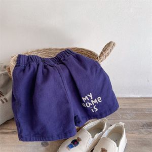 1864B Kinderen Shorts 2022 Zomer Gewassen Katoenen Baby Jongen Shorts Brief Print Broek 1-7Year Meisje Shorts Broek