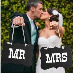 Bruid Bruidegom Schieten Props Bruiloft Trekken Mr En Mrs Stoel Terug Bloem Voor Decoratie Bruiloft