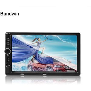 Bundwin 2 Din Auto Radio 7 "HD Touch Screen MP3 MP5 Speler Ondersteuning SD/FM/USB/ AUX/Bluetooth Voor Siri Voice Control voor IPhone