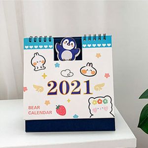 Dieren Kalender Creatieve Desktop Decoratie Kawaii Briefpapier Jaar Planner Kantoor Schema Dagelijkse Plan Tafel Kalender