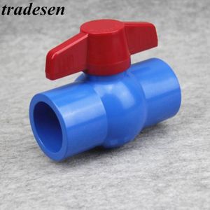 1Pc Rood Handvat Pvc Kogelkraan 20/25/32/40/50Mm Binnendiameter Schakelaar 2 Manier Slip Eindigt Water Uitschakeling Flow Controller Upvc Klep