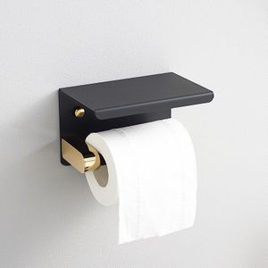 Rvs Toiletrolhouder Met Telefoon Plank Badkamer Wc Papierrolhouder Badkamer Accessoires Eenvoudig