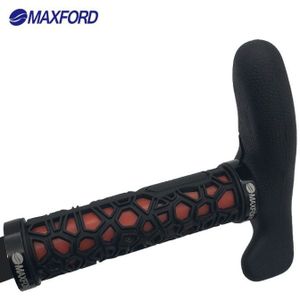 MAXFORD MTB mountainbike Grips en Bar End Rubber Fietsstuur Grips zwart rood kleur 130mm Grips Fietsen Rubber onderdelen