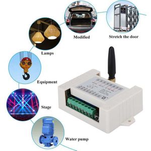 433Mhz Afstandsbediening Draadloze Afstandsbediening 2CH Motor Vooruit En Achteruit Road Poort Elektrische Deur Twee Schakelaar Controller