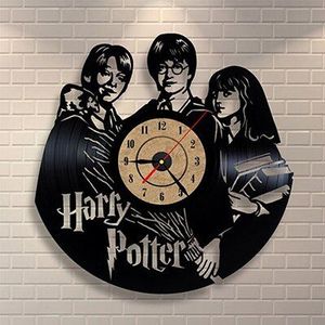 Vinyl Record Wandklok Thema Kunst Horloge Klok Zwart Duvar Saati Home Decoratieve