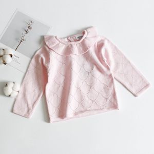 Baby Meisjes Truien Peuter Ruches Kraag Trui Truien Winter Meisje Truien Knit Kids Trui Casual Kleding 0-3 Jaar