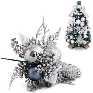 Stijlvolle Kerst Pine Cone Pick Decoratie Gemengde Kunstmatige Pine Cone Tak Xmas Tree Ornament Home Festival Partij Decoratie