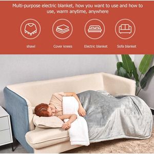 Fluwelen Elektrische Dekens Verwarmde Deken 110V 152X127Cm 3 Niveau Controle Elektrische Deken Thermostaat Matras Bed Warmer pad