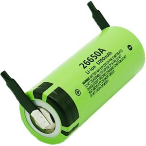 Originele Hoge Capaciteit 26650A 26650 5000 Mah Lithium Batterij Voor Zaklamp Power Bank Li-Ion Oplaadbare Batterijen + Nikkel Vel