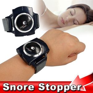 Gezond Product Zwart Smart Anti-Snurken Armband Intelligentie Snore Stopper Infrarood Ray Horloge Snurken Stop