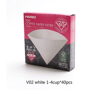 Japan Hario V60 Filter Koffie Papier 1-2 Cup 1-4 Cup Cafe V60 Druppelaar Barista Voor Koffie maker Hario Echt Herbruikbare Filters