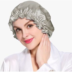 Lilysilk Zijde Nachtrust Cap Zijde Cap Voor Slapen Vrouwen Volants Solid 19 Momme Elegante Haarverzorging Accessoires