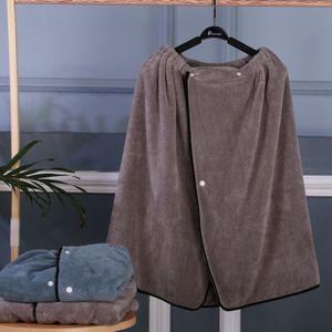 Microfiber Badjas Mannen Wearable Badhanddoek Voor Volwassenen Sauna Badkamer Handdoek Man Soft Coral Fleece Nachtjapon Douche Handdoek Gewaad