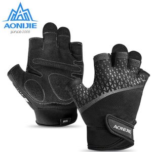 AONIJIE Half Vinger Sport Handschoenen M52 Unisex Voor Hardlopen Jogging Wandelen Fietsen Fiets Gym Fitness Gewichtheffen Antislip