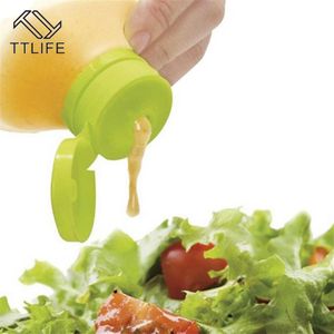 Ttlife Mini Salade Dressing Squeeze Fles Siliconen Saus Potten Voor Ketchup Mosterd Mayonaise Kruiderij Dispenser Lunch