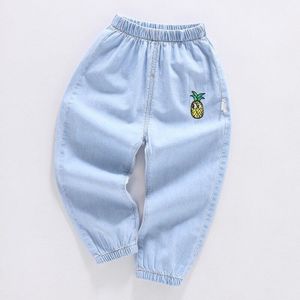 Lente Mode Kinderen Jeans Baby Jongens En Meisjes Casual Broek Cartoon Patroon Dunne Jeans Kids Meisjes Comfortabele Stoffen