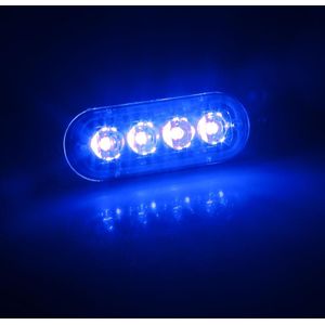 6/4 LED 12-24V Geel/Rood/Blauw/Wit Strobe waarschuwingslampje Auto Grille Knipperlicht vrachtwagen Baken Hazard Emergency Verkeerslicht