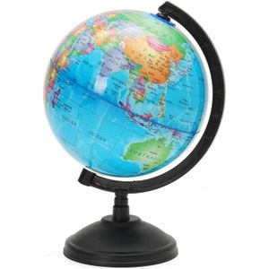 14CM LED Licht Wereld Aarde Globe Kaart Geografie Educatief Speelgoed Met Stand Home Office Ideaal Miniaturen Kantoor Gadgets