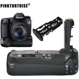 Pinktortoise 70D Batterij Grip Houder Voor Canon Eos 70D 80D Dslr Als BG-E14 LP-E6