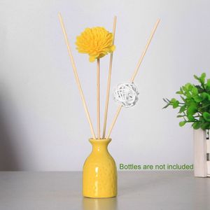 4 Stuks Kunstmatige Bloem Luchtverfrisser Reed Diffuser Stok Rotan Vervanging Refill Slaapkamer Bruiloft Essentiële Olie Thuis Kantoor