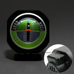 Aoutdoor Lichtgevende Helling Meter Led Auto Kompas Hoek Helling Meter Balancer Meten Apparatuur Voor Auto Voertuig Boot Toerisme