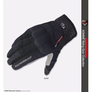 Komine GK-183 Gk 183 3D Beschermen Mesh Touch Screen Handschoen Zwarte Handschoenen Voor Mannen Vrouw Unisex