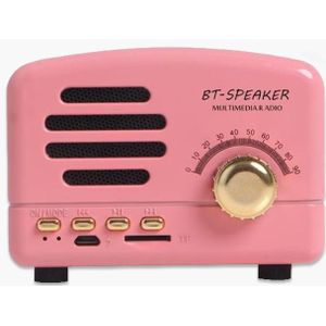 Ostart Retro Draagbare Bluetooth Speaker Retro Mini Draagbare Draadloze Bluetooth Speaker Radio Usb/Tf Card Muziek Speler Muziekdoos