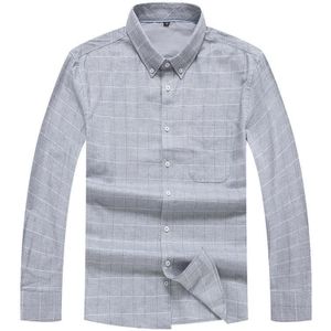 8XL 7XL 6XL Plus Size 100% Katoen Mannen Shirt Lange Mouwen Plaid Casual Shirts Kleding Man business Shirt