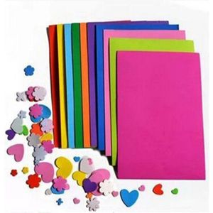 JESJELIU 10 stks/partij Laagste Prijs 10 kleur A4 Dikke Multicolor Spons Foam Papier Vouwen scrapbooking Paper Craft DIY 21*29.7*0.1 cm