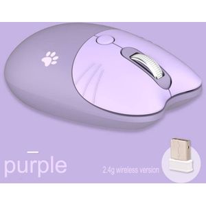 Dual-Mode Muis 2.4G Draadloze Muis Bluetooth Muis Leuke Cartoon Muizen Ergonomische 3D Kantoor Muis Voor Kid Meisje Pc Tablet