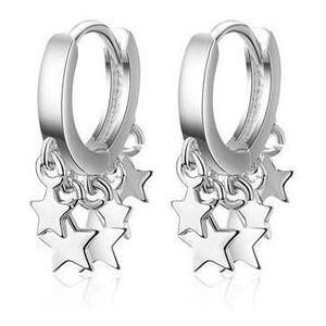 Huanzhi Goud Kleur Ketting Metalen Hoepel Oorbellen Geometrische Ronde Tassel Earring Voor Vrouwen Meisjes Partij Sieraden