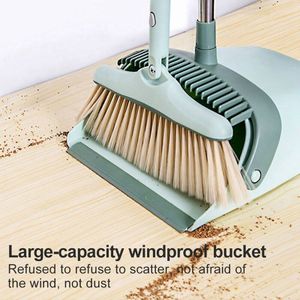 Thuis Bezem En Stoffer Floor Cleaner Gereedschap Plastic Winddicht Huishoudelijke Stoffer Opvouwbare Opslag Zachte Makkelijk Schoon