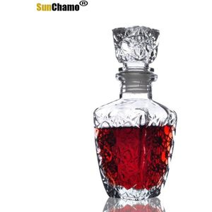 1Pc Glas Whiskey Lot Drank Clear Wijn Drankjes Decanter Crystal Vintage Fles Karaf 250Ml 500Ml 850ml Jr 1081