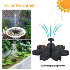 Milieuvriendelijke Intelligente Zonne-energie Fontein Pomp Kit Voor Tuin Vijver Watering Ronde Fontein Pomp Met 4 Nozzles