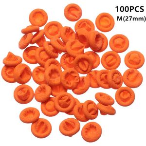 100 Stuks Herbruikbare Oranje Vinger Babybedjes Natuurlijke Rubber Latex Antislip Vinger Cover Vingertop Protector Industrie Handschoenen Nail Art tool