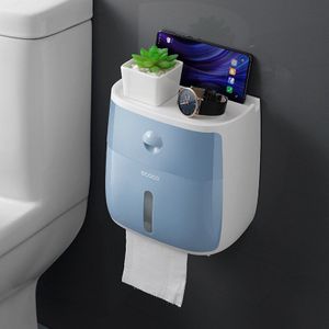 Draagbare Toiletrolhouder Plastic Waterdichte Papier Dispenser Voor Wc Thuis Opbergdoos Badkamer Accessoires Voor Badkamer