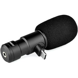 Yelangu MIC06-C Camera Microfoon Externe Stereo Interview Microfoon Voor Verslaggever Mobiele Telefoon Camera Video