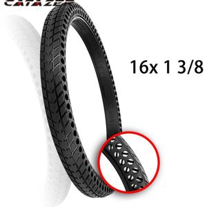 16 ""X 1 3/8Inch Non-Pneumatische Airless Ooit Band Geperforeerde Schokabsorberende Tyre Explosie-proof Solid Banden