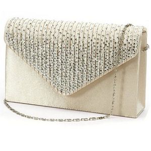 Dames Messenger Bag Grote Avond Satin Diamante Dames Clutch Bag Luxe Tas Party Envelop Tas Torebki Damskie #30