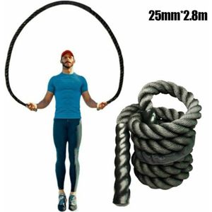 Fitness Gewogen Springtouw 25Mm Zware Battle Skipping Touwen Power Training Multifunctionele SMR88