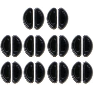 10 Pairs Adhesive Eye Glazen Neus Pads D Vorm Stok Op Anti-Slip Zachte Siliconen Lijm Neus Pads Bril neus Pad Kit