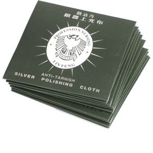 80*80mm verzilverd schoonmaakdoekje mode-sieraden cleaner zilver poetsdoek zilveren cleaner sieraden polish tool