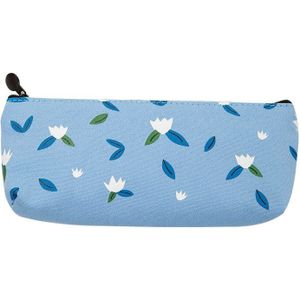 1 Pc Kawaii Etui Plant Bloem Canvas Potlood Tas Grote Opslag Pen Bag Briefpapier Voor Studenten Kids Schoolbenodigdheden kid