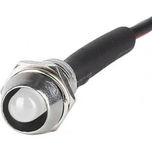 4 Stuks Auto Truck Motorcycle 12V 8Mm Panel Dash Waarschuwing Licht Indicator Signaal Lamp Motorfiets Signaal Lamp Accessoires