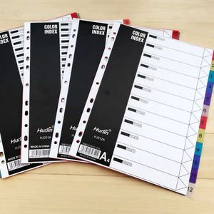 Grote A4 11 Gaten Index Divider Losbladige Gekleurde Pp Bindmiddel Agenda Archieven Bestanden Separator Notebook Accessoire Briefpapier Usef